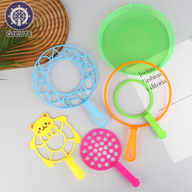Bubble Machine Blowing Bubble Tool Soap Bubble Maker Blower Set Big Bubble Dish Outdoor Kid Fun Parent-child Interactive Toys