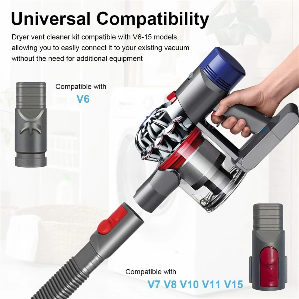 A17G เครื่องเป่า Vent ชุดทําความสะอาดสําหรับ Dyson V6 V7 V8 V10 V11 V12 V15 ท่อสูญญากาศสิ่งที่แนบมาเครื่องเป่าสูญญากาศ Lint Cleaner