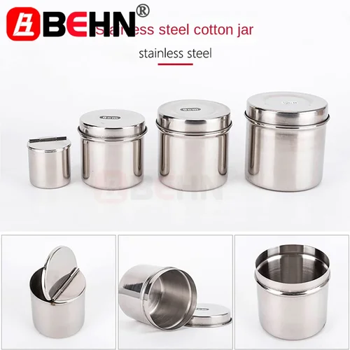 Imagen 2 del producto Caja Dental de acero inoxidable de 8/9/10/cm, soporte de desinfección, tarro, bola de algodón, gasa, vendaje de enfermería, bandeja esterilizadora de tampón