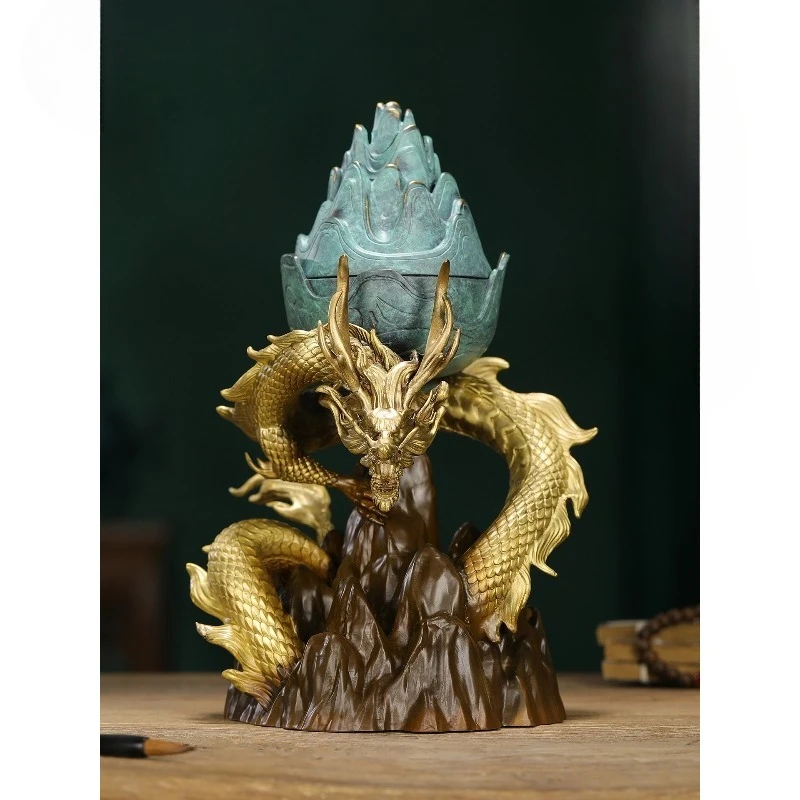 Brass incense burner ornament home decoration living room office