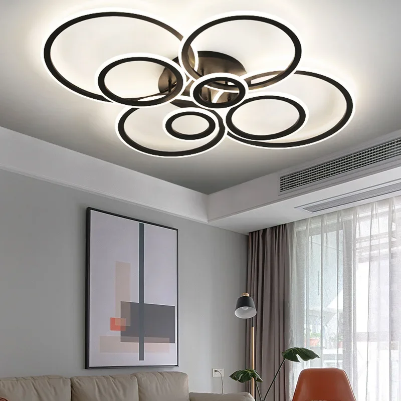 Plafonnier LED au Design Moderne, Luminaire Décoratif d\'Nik, Idéal pour un Salon, une Salle à Manger, un Hall ou une Chambre à Coucher