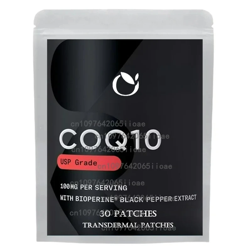 

30 Patches CoQ10 Transdermal Patches For Heart And Cellular Energy
