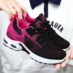 2024 Fashion Women Sneakers Lace Up Women's Sneakers Plus Size Platform Shoes Soft Breathable Zapatillas Mujer Female Footwear