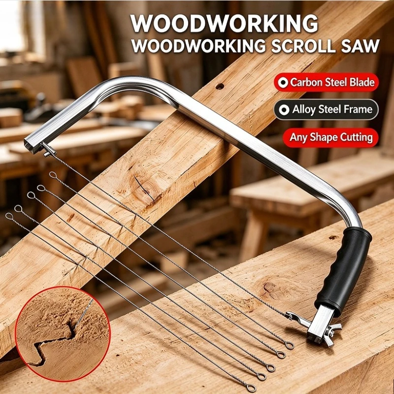 Adjustable Mini Hand Wire Saw Multifunctional Drawing Saw Small \Household Steel Saws For Cutting Wood Carpentry Hand Tools