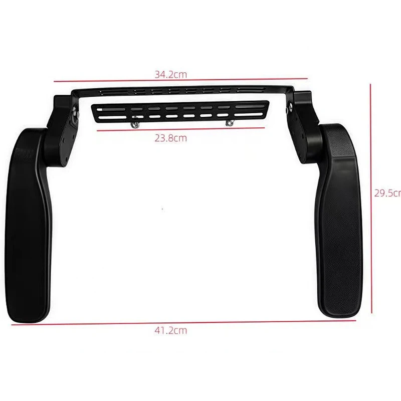 حاجز حماية لمقعد الدراجة الكهربائية، قابل للتدوير ومضاد للسقوط، معدني مقاوم للماء، سكة المقعد الخلفي للدراجة المحمولة