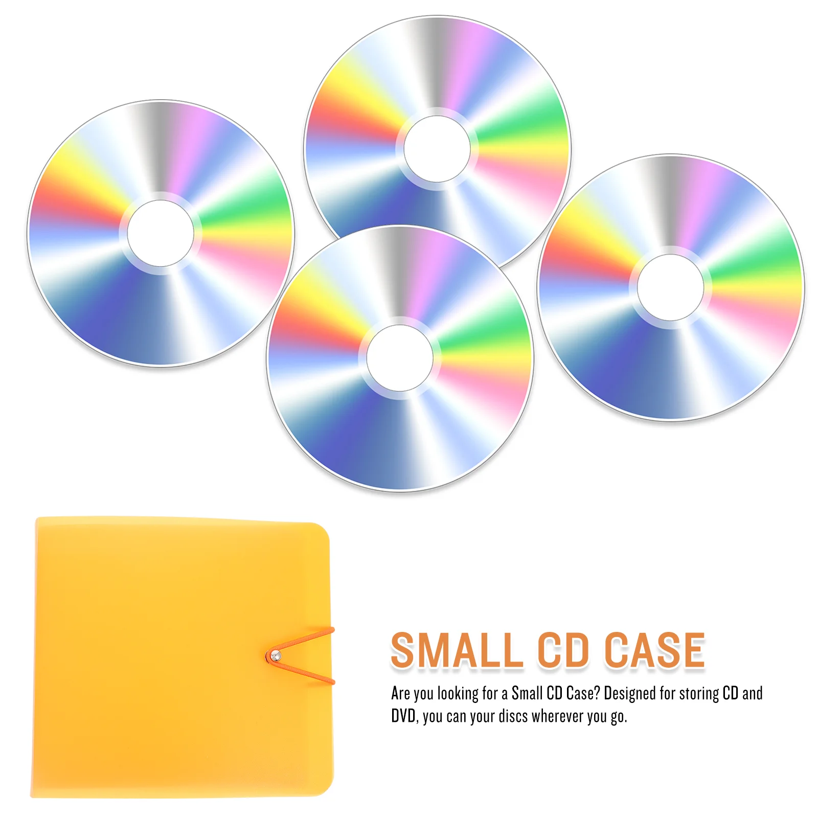 CD Storage Box Case for Car Wallet Holder Binder Clips Dvd Cute The Album Organizer