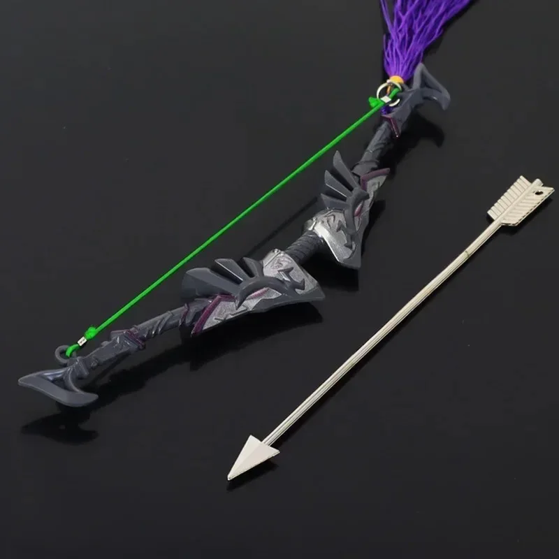 18 cm De Hyrule Fantasy Royal Guard's Bow Link Wapen Anime Game Metalen Wapen Model Katana Accessoires Sleutelhanger Ambachten Geschenken speelgoed