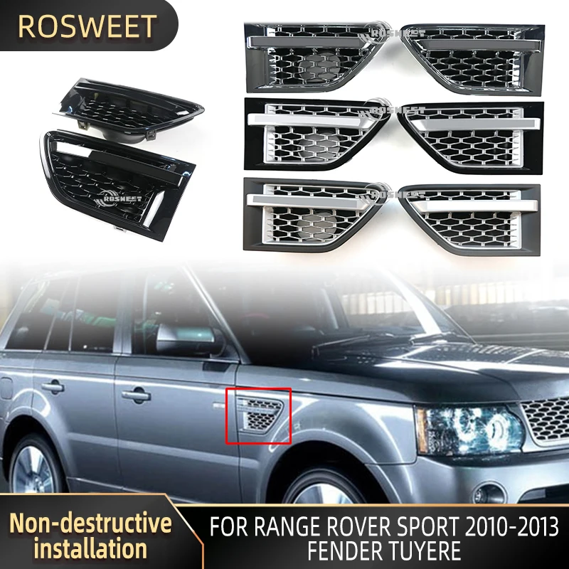 

For Range Rover Sport 2010-2013 L320 Side Vent Cover Air Flow Vent Fender Car Accessories