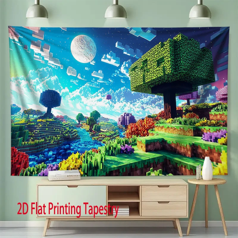 Pixel Landscape Fantasy World  - Home Office Backdrop recensie en prijs