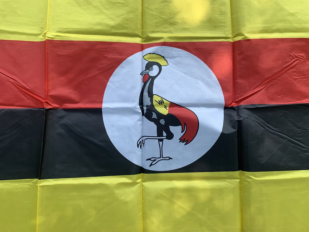 Bandera de Uganda SKY de poliéster colgante para exterior e interior - imagen 2