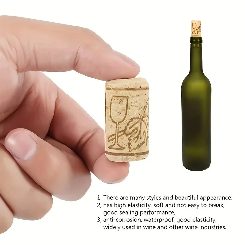 20-120pcs Natural Soft Wood Corks Wooden Wine Bottle Stopper for Wine Making Craft Leakproof Beer Sealing Cork Kitchen DIY Decor