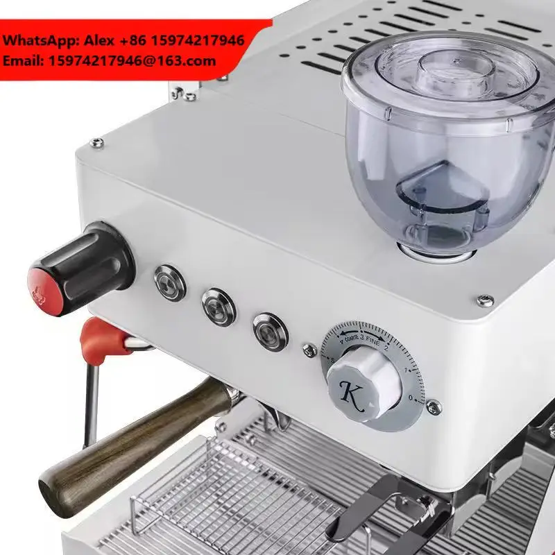 Commercial Household 3-in-1 Stainless Steel Professional Semi-Automatic Espresso Coffee Machine Grinder 19Bar Pump Eco-Friendly