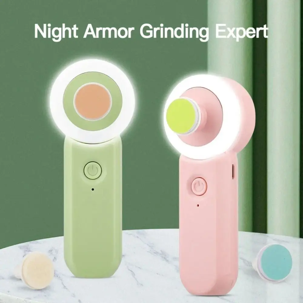 

Portable Luminous Electric Nail Polisher Anti-clamping Mini Baby Nail Clipper Multi functional Rechargeable Nail Grinder