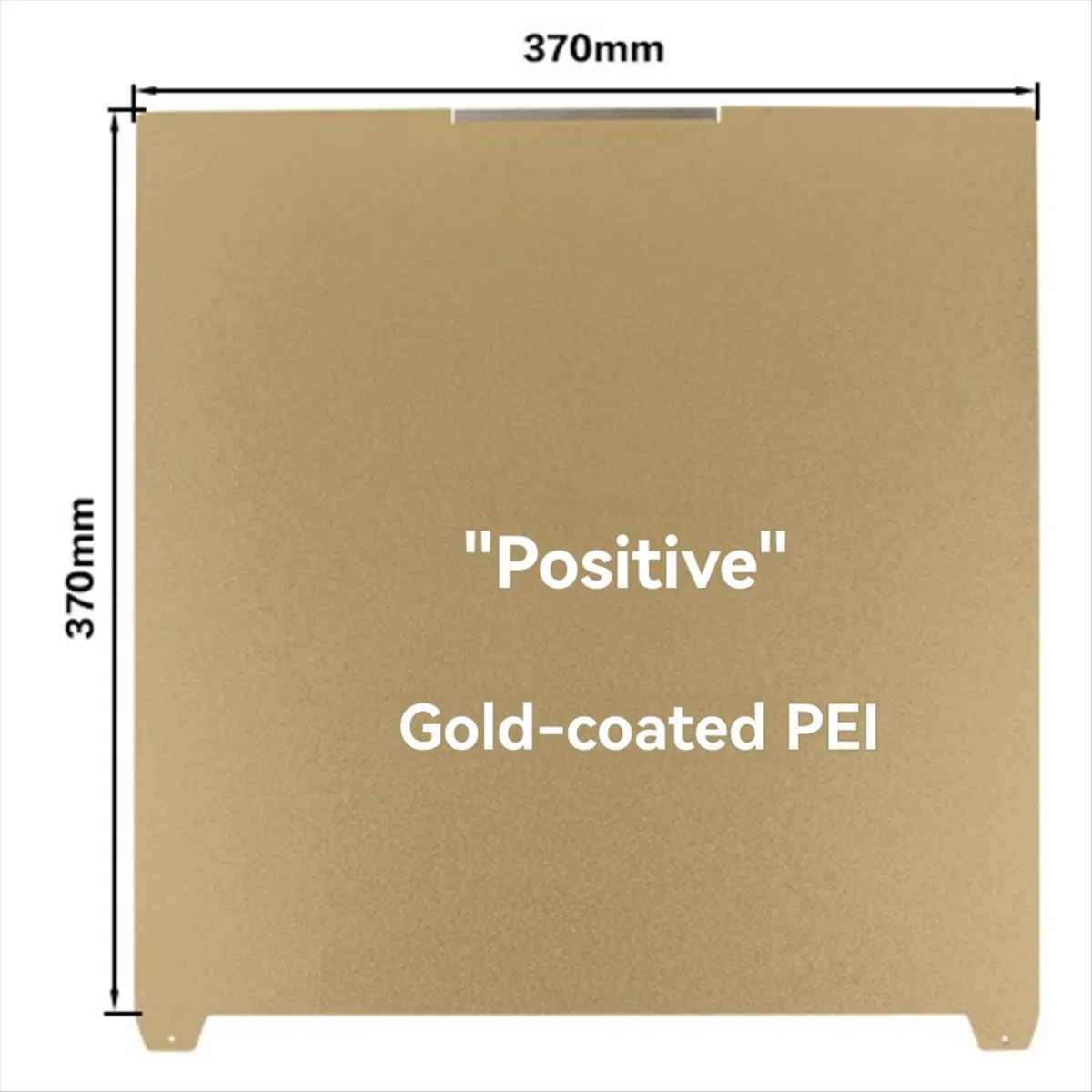 A85P 370x370MM PEI Build Plate Heat Bed Double Sided Printing PEI Textured Steel Sheet for Creality K2 Plus 3D Printer Part