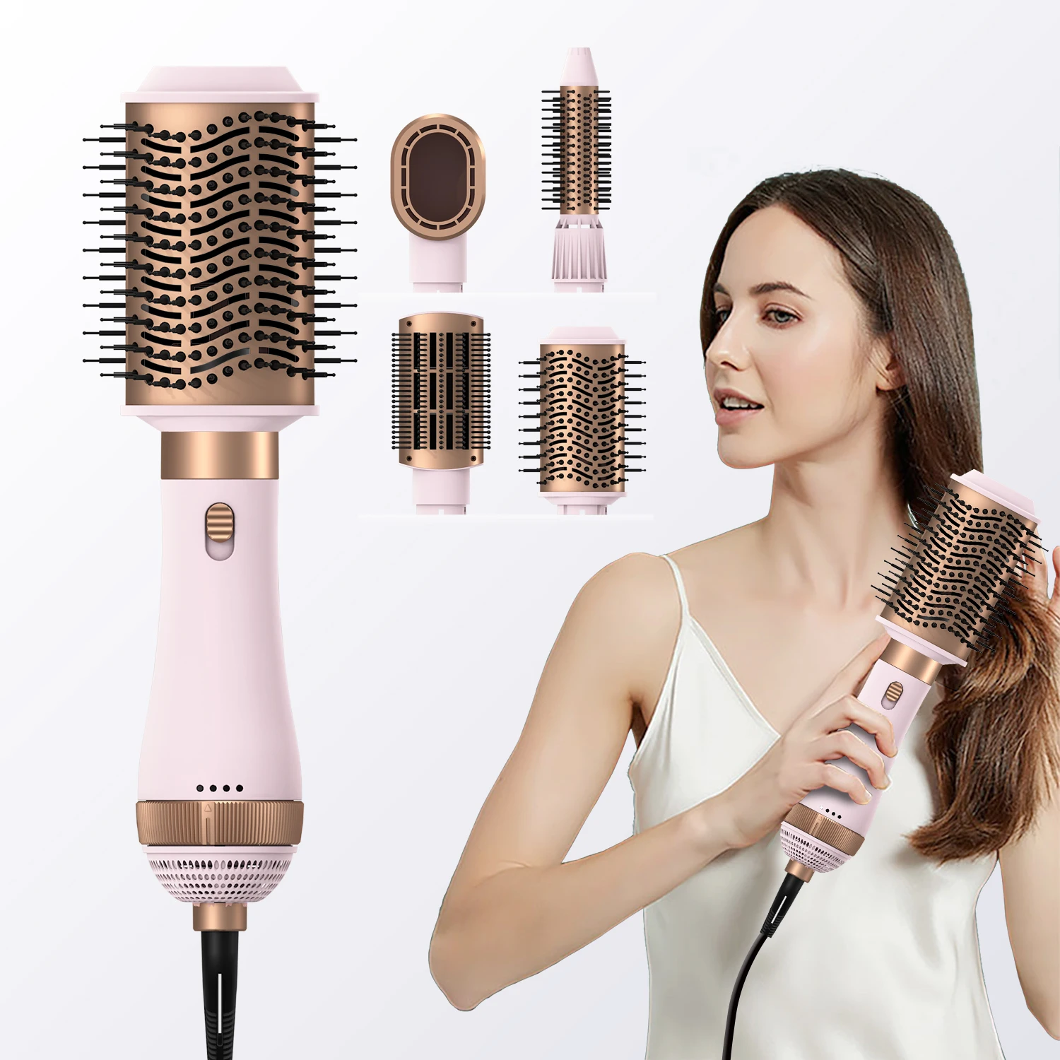 Hot OEM Customized Electric Hair Brushes Hot Sale 6 in 1 Step Hair Dryer Hot Air Brush Hair Blow Dryer Price