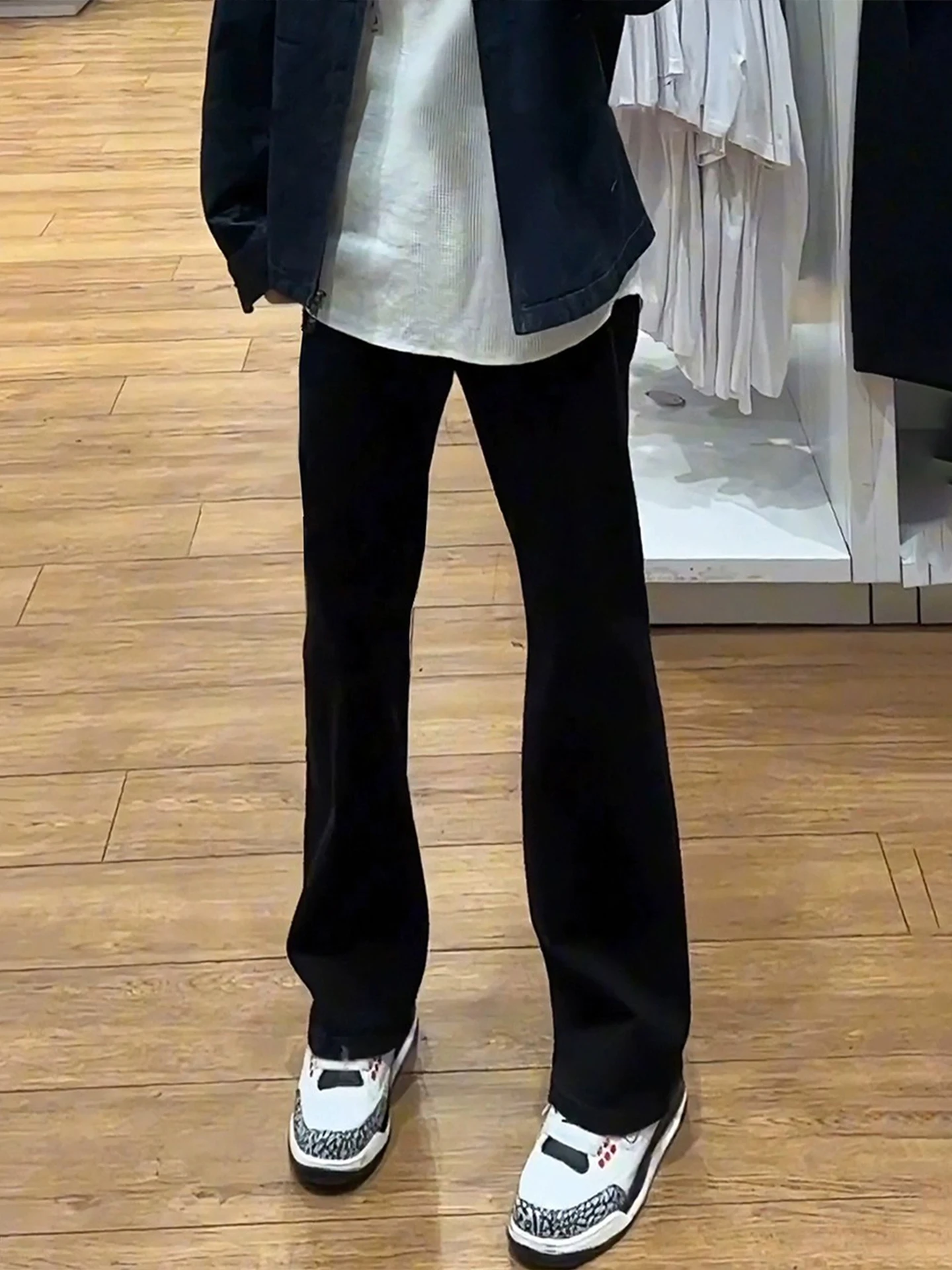 

Джинсы Cleanfit Bla Slim Fit с высокой талией, прямые, узкие, в американском стиле, повседневная молодежная одежда