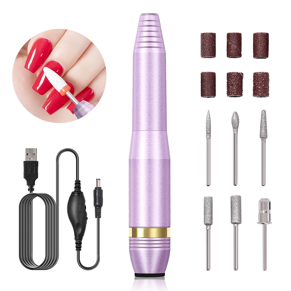 المهنية الكهربائية مسمار الحفر آلة المحمولة مسمار منخفضة الضوضاء القواطع البسيطة مسمار الحفر تلميع الأظافر لصالون مانيكير المنزل #2