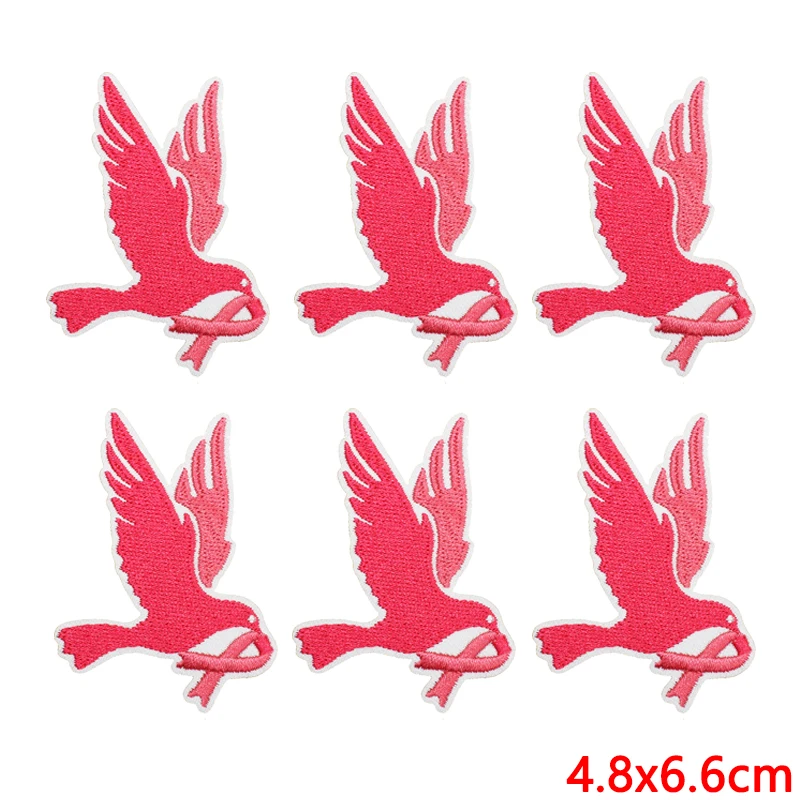 Parche termoadhesivo bordado rosa esperanza – Para planchar en ropa - imagen 3