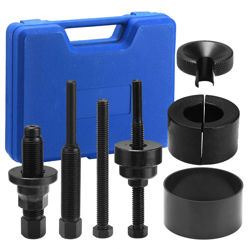 Juego de herramientas de instalación de extractor de polea de dirección asistida, herramienta de extracción de polea de bomba de dirección asistida Compatible con Ford, GM, VW