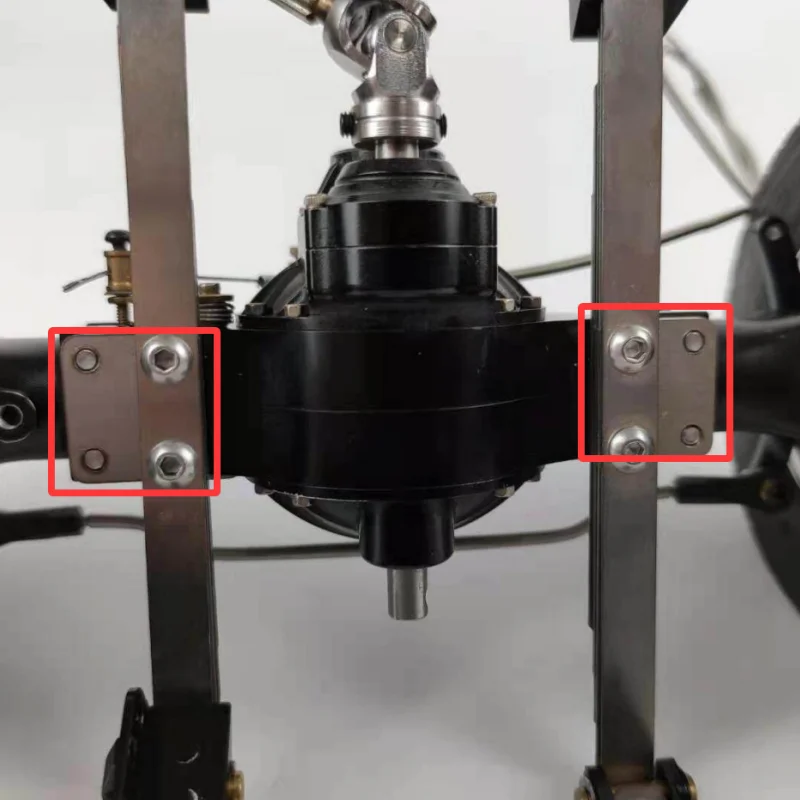 RC 1/14 LKW-Abstandshalter-Adapter, Achsverbindungsplatte für Tamiya LESU 1/14 RC Traktor-LKW-Sattelzug-Teile und Zubehör – Detail 6