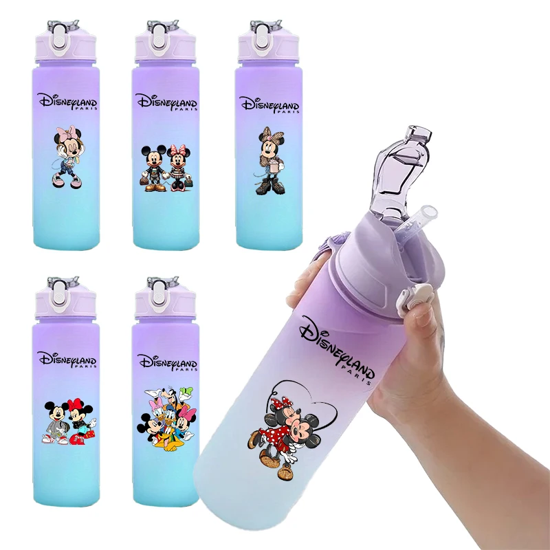 

Mickey Mouse Boy Girl Water Bottle 1000ml Large Capacity Drinking Cup Kid Portable Outdoor Sports Water Cup Anime Children Gifts