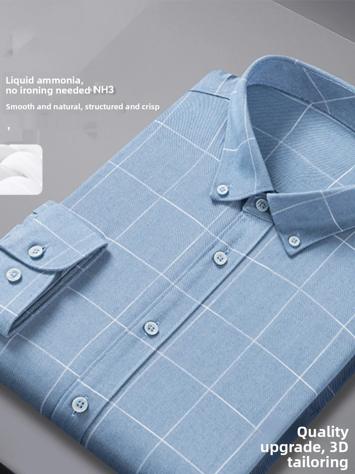 

Classic Plaid Long Sleeve Shirt Soft Comfortable Collar Versatile Fashionable Youthful Style for Daily Wear Spring Autumn Thin