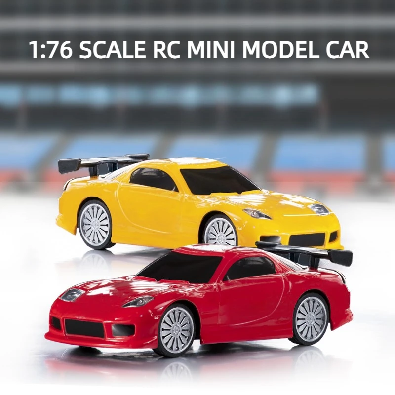 TURBO Racing C71 1/76 Mini Remote Control Car 2.4GHz Professional Racing Car Model Electronic Toy Flatbed Car for Boys