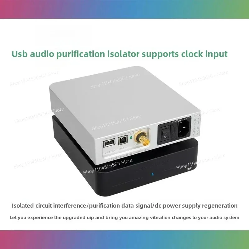 

LHY PC HIFI Fever Audio USB Purification Isolator ADuM4165 High-Speed 480MOscillator OCXO Clock Input