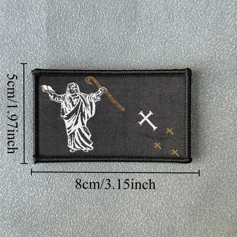 Parche táctico de moral Jesús Pastor con velcro para mochila - imagen 2