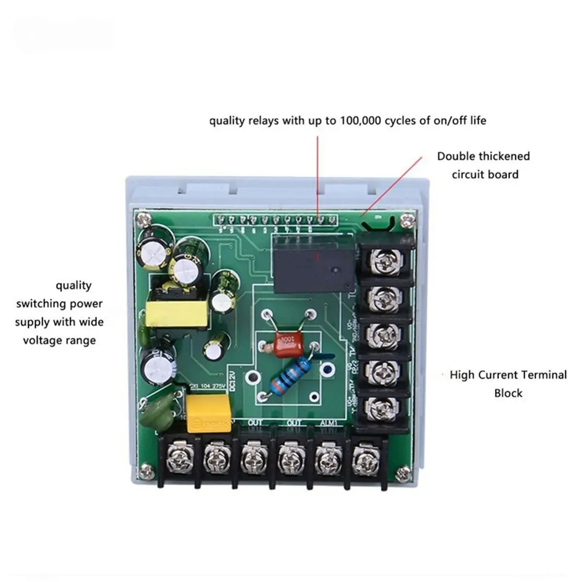 (A01R] LED Intelligent Temperature Controller AC 220V High Temperature Controller Timing Timing Temperature Control Board TS700