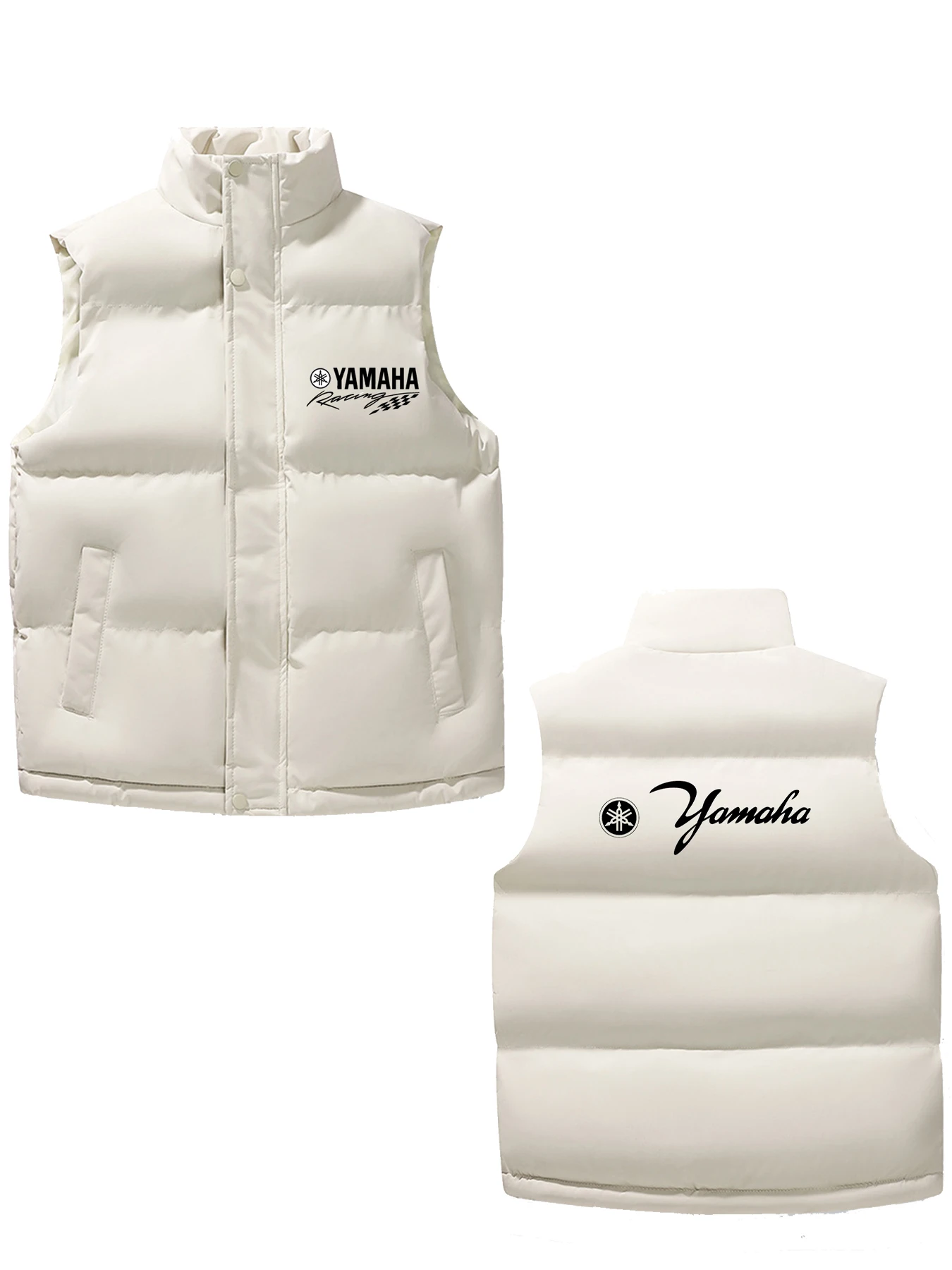 

New Yamaha logo printed men's cotton vest jacket sleeveless outerwear men's jacket winter warm vest outerwear clothing