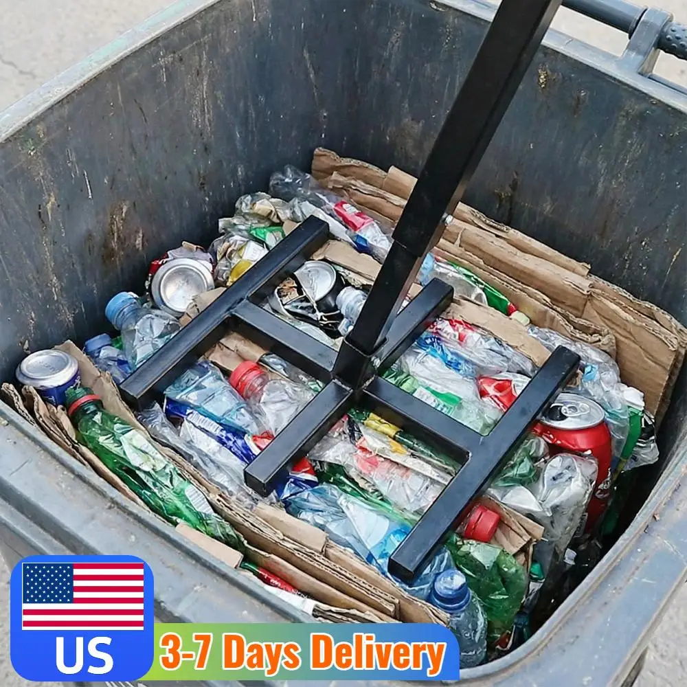 

Многофункциональный бытовой инструмент для уплотнения мусора, устойчивый к ржавчине, для контейнеров объемом 120-660 л