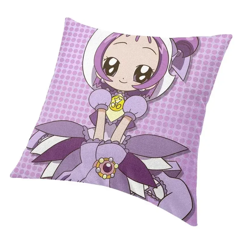 Luxury Japanese Magical Girl Animation Ojamajo Doremi Cushion Cover 45x45 Soft Ellie Pillow Case for Car Square Pillowcase