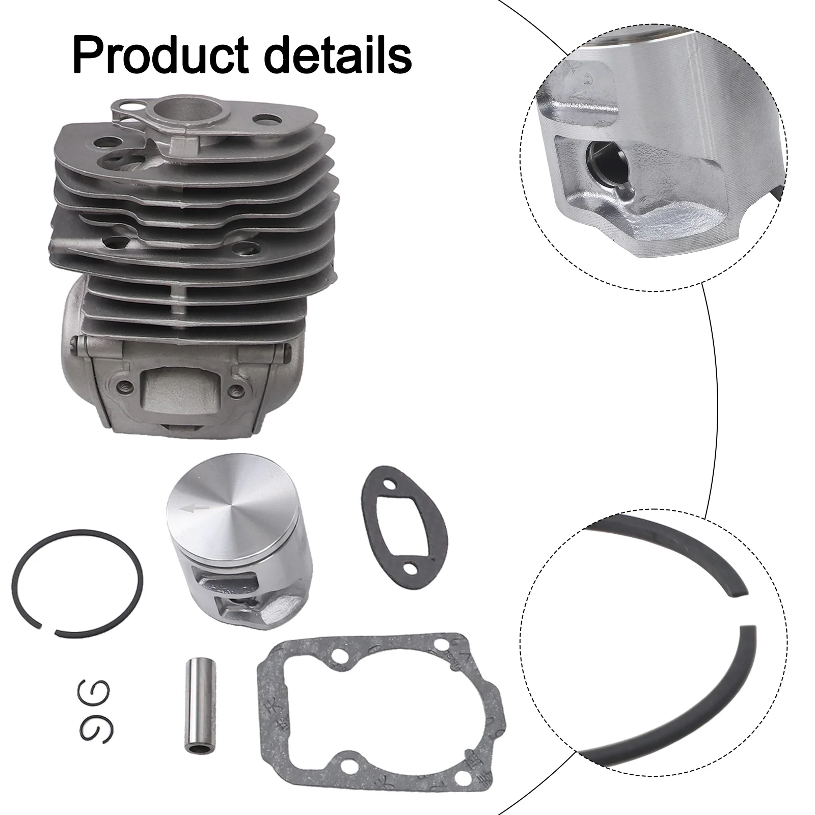 Cylinder for For piston Kit 46MM Engine Component for For 555 556 560 For 560XP 562 562XP Chainsaw Rebuild Use