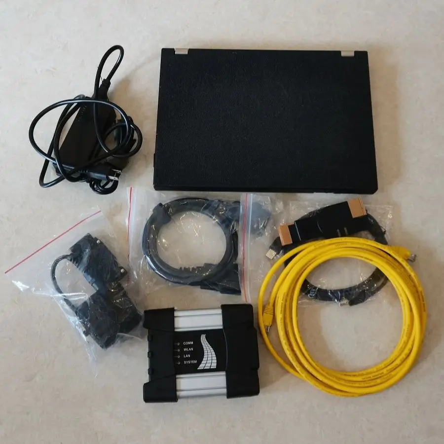 

ICOM NEXT для BMW, инструмент для автоматической диагностики, сканер для ремонта кода, 1 ТБ SSD/HDD, программное обеспечение V01.2026 T410 I5, ноутбук 8G