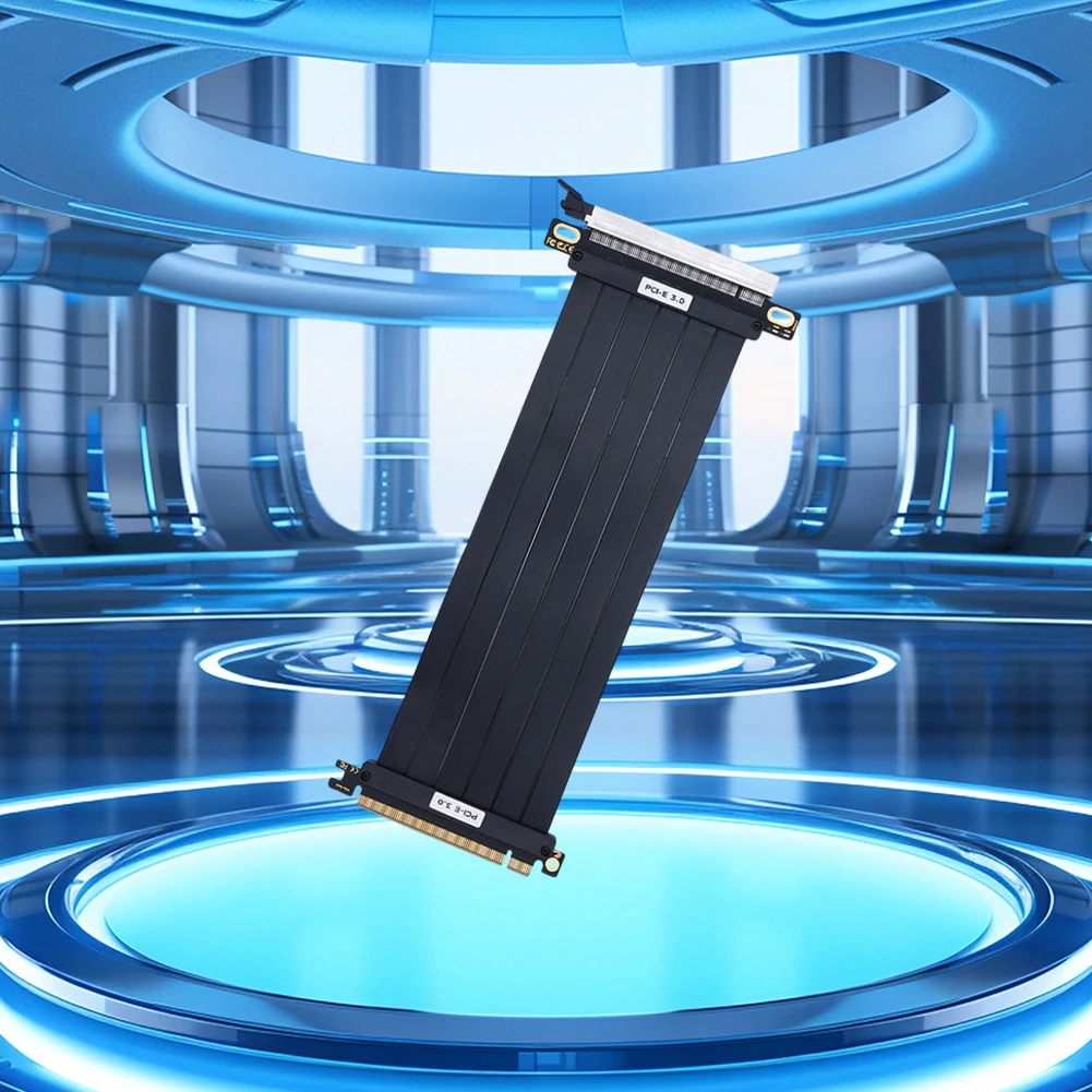 Tarjeta extensora Flexible de alta velocidad PCIe 3,0 X16, Cable de extensión GPU, puerto de extensión, adaptador de 180 grados, Cable de extensión PCIE 3,0