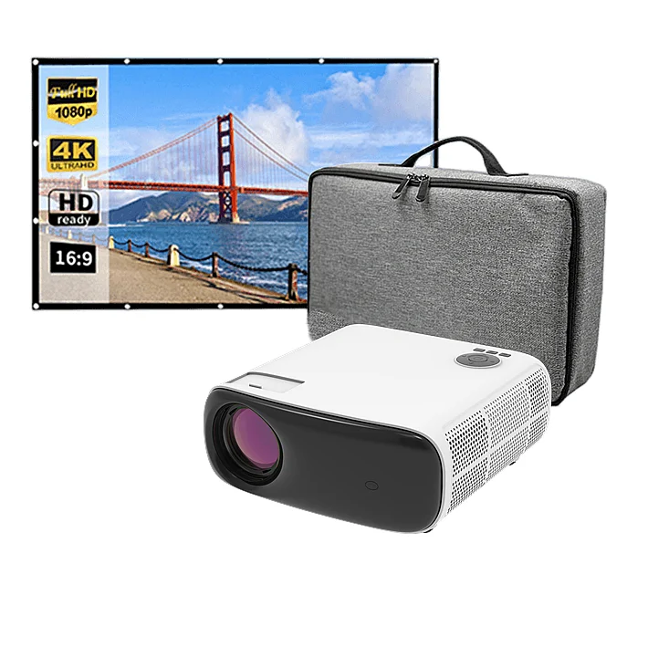 YYHC-Upgraded led projector 4k video beam smart phone projector with two 10w speakers and master