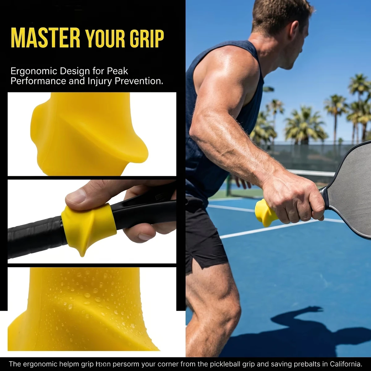 Silicone Tennis Pickleball Racket Corrector Shock Absorbing Trainer Easy Installation Posture Beginner Sports Skill Improvement