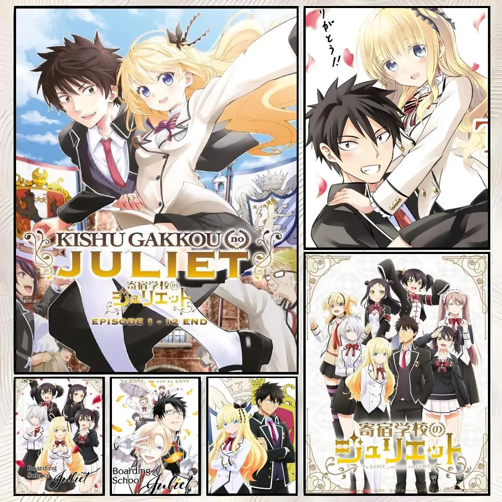 Anime Boarding School Juliet Poster HD Art Retro Self-adhesive DIY Room Home Living Room Club Wall Decor Gift