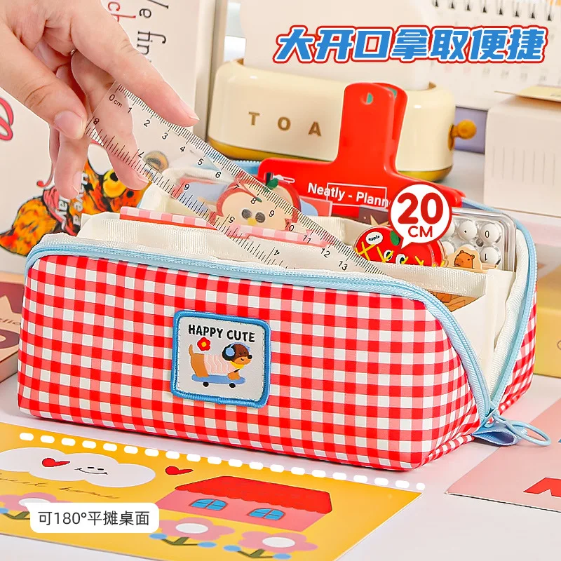 Grote capaciteit Dopamine Etui Briefpapier Schoolbenodigdheden Pennenbakje Etui Bureau Opbergtas Studenten Pen Zakken Cadeau