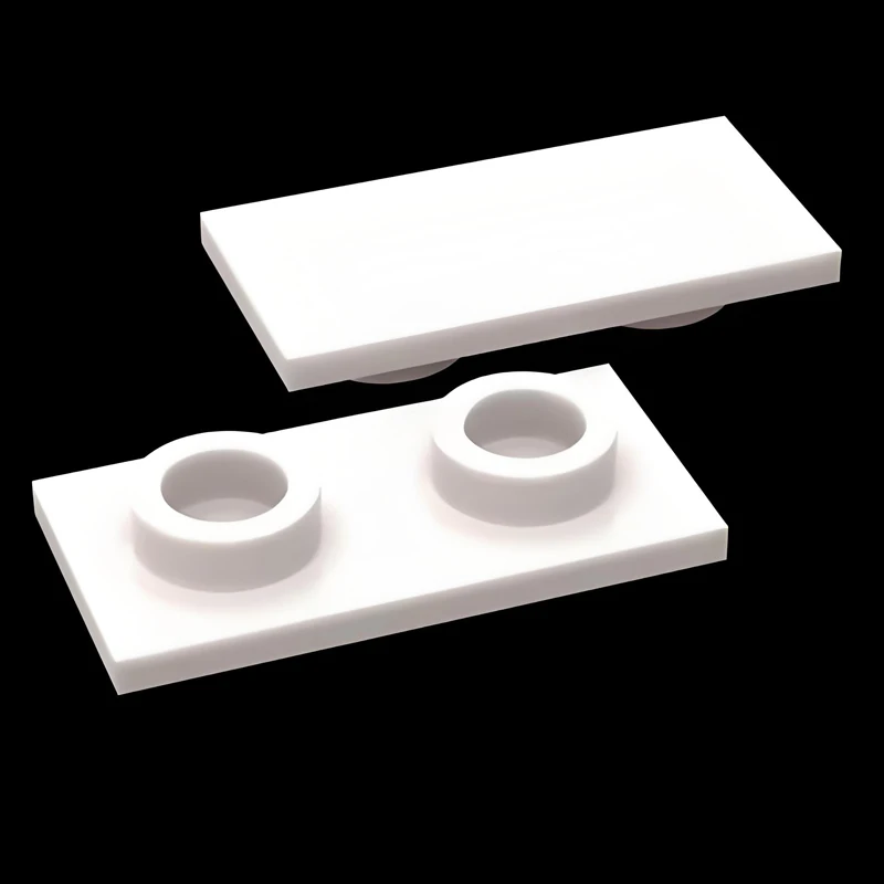 Tile Special 1x2 Inverted Plate Building Blocks Brick MOC Parts DIY Toys Compatible Major Brand  60pcs/set Gift