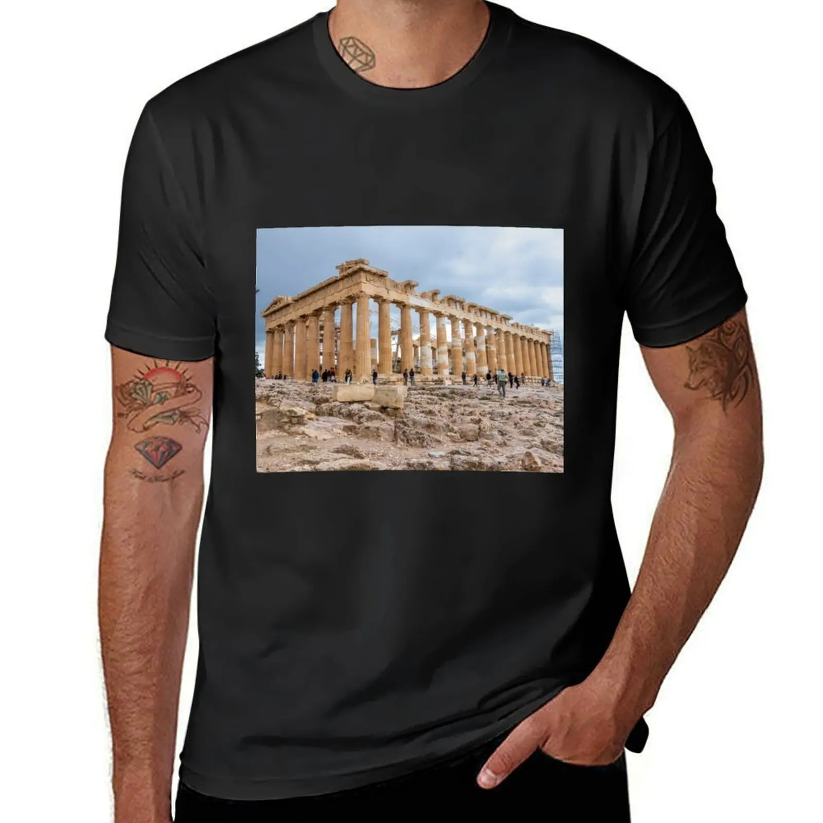 Mighty Parthenon, Athens, Greece T-Shirt for a boy Aesthetic clothing sweat sublime mens graphic t-shirts funny