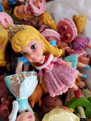 3pcs Hot Princess Miniature Doll Model Rapunzel Ariel Snow White Poseable Cute Anime Action Figure Model little girl Gift Toy