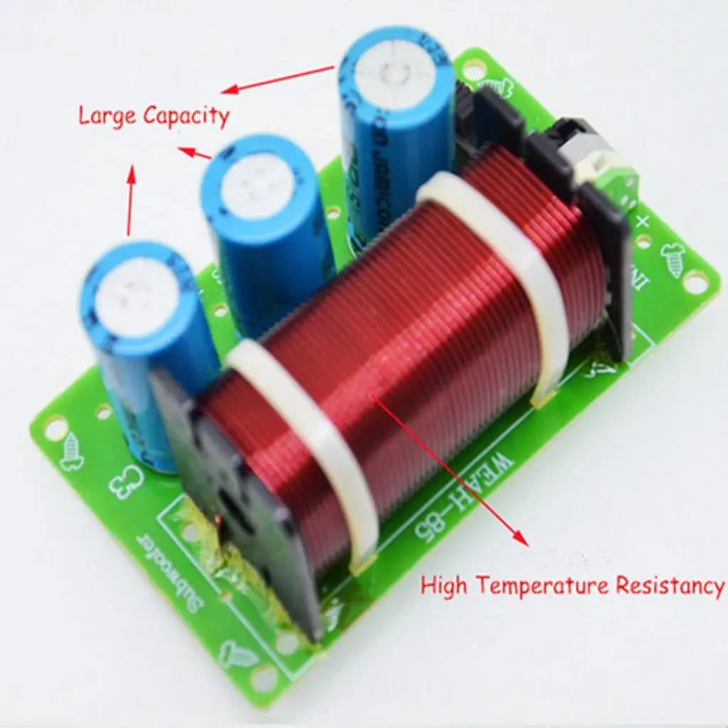 

Speaker Frequency Divider Board 200W Audio Crossover Filter Module for Universal Subwoofer Sound System
