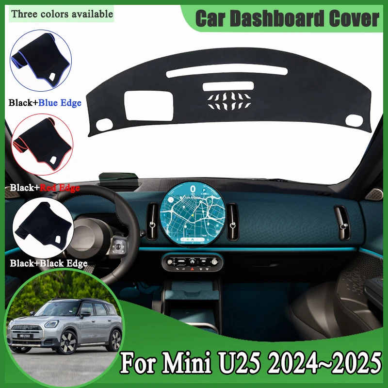 

For Mini Countryman U25 2024 2025 2026 Car Dashboard Cover Dash Mat Dashmat Dash Board Pad Sun Shade Carpet Auto Accessories