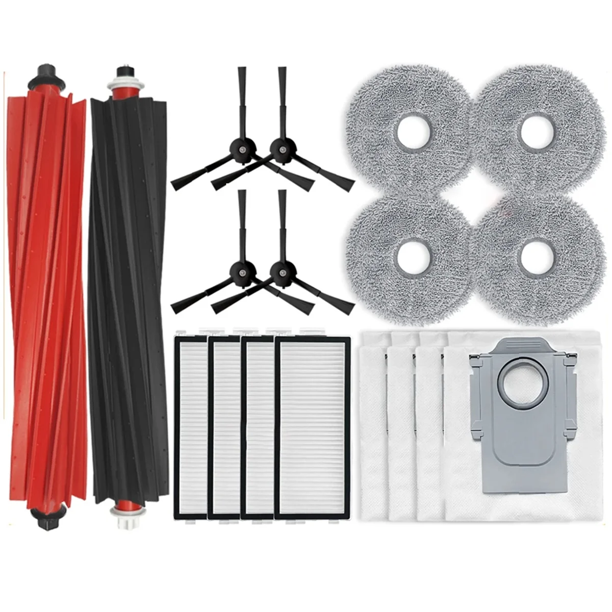 Replacements for Roborock V20 / P10S Pro Robot Vacuum Cleaner Parts Main Side Brush Mop Filter Dust Bag