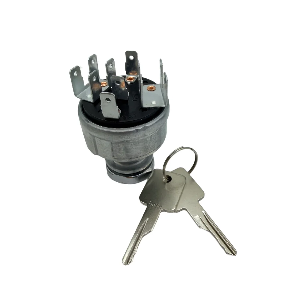 4 Position Switch Ignition Switch 30A At 12V Rated ACC OFF ON Start Functions Metal And Plastic Construction Silver