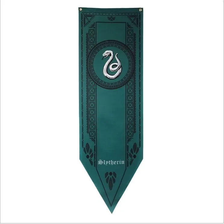 New 45*150cm Harries Magic School Banner Flag Potters Party Decoration Hanging Painting Action Figure Toys Kids Gift