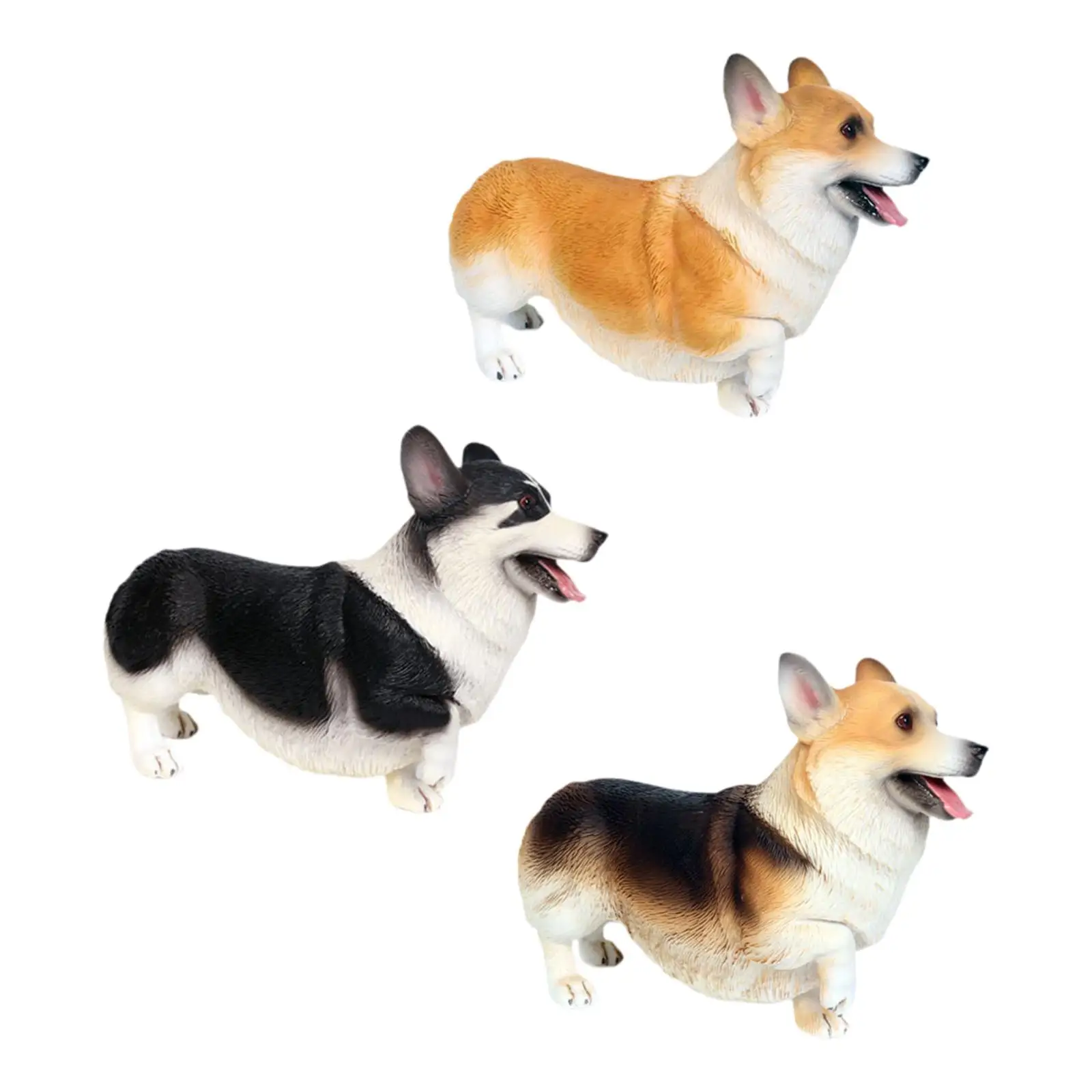 Dog Figure Toy Collectible Corgi Figure Sculptures Small Animal Toy for Easter Theme Party Party Favors Birthday Toys Children