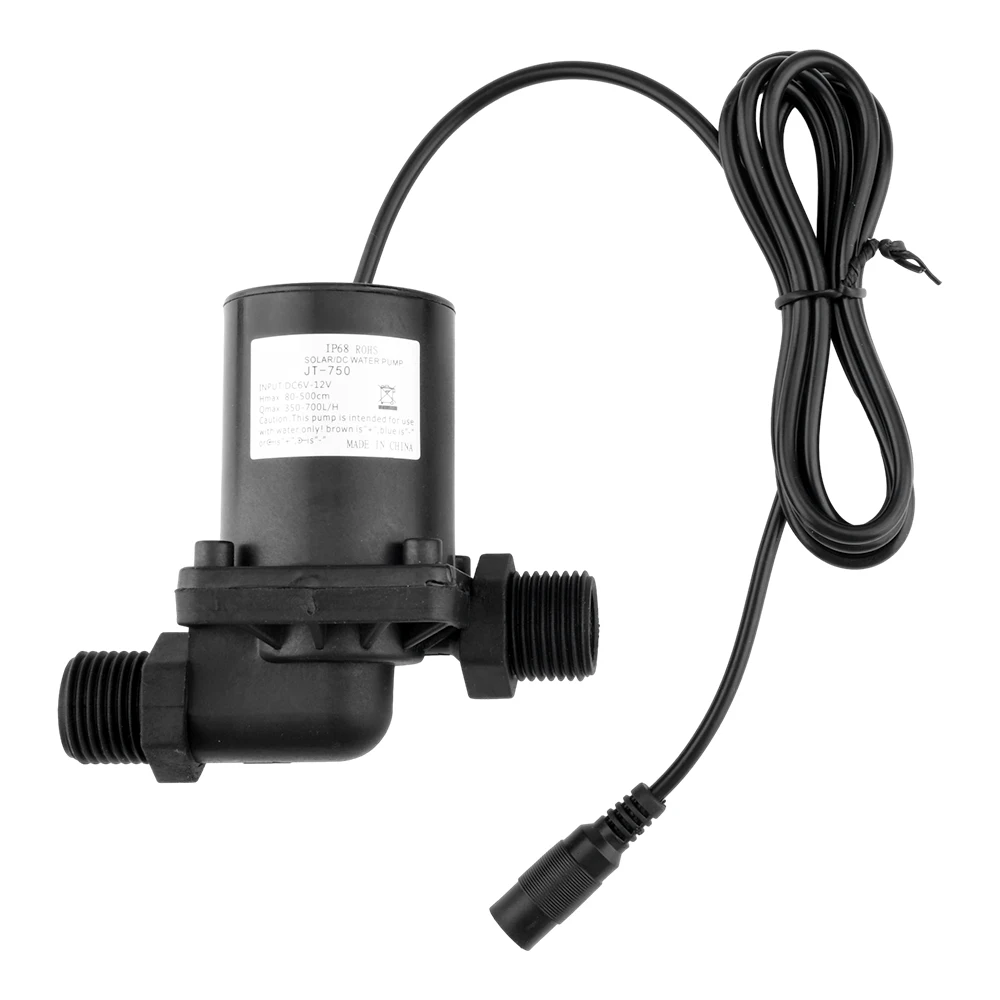 DC 12V 24V Brushless Solar Motor Water Pump Water Heater Shower Floor Heating Booster Pump Micro Submersible Circulation Pump